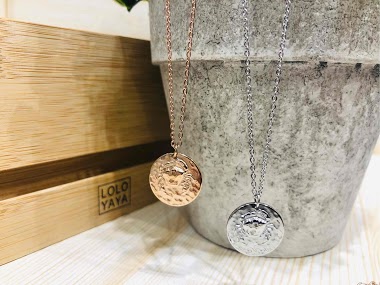 Wholesaler Lolo & Yaya - Necklace Astro " Cancer ♋ " in Stainless Steel