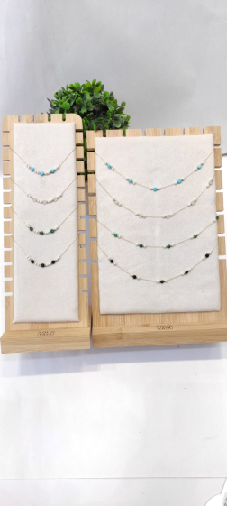 Großhändler Lolo & Yaya - Celina Perlenkette aus Edelstahl