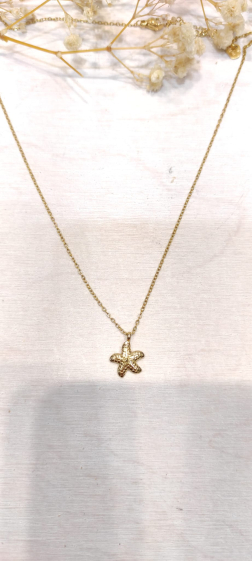 Wholesaler Lolo & Yaya - Alanna Starfish Necklace in Stainless Steel
