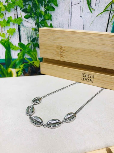 Wholesaler Lolo & Yaya - Necklace Five in Stainless Steel