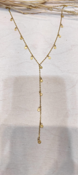 Großhändler Lolo & Yaya - Prescilla Y-förmige Halskette aus Edelstahl