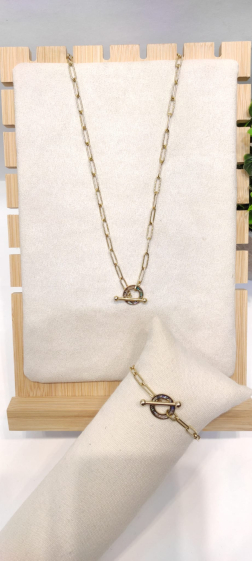 Wholesaler Lolo & Yaya - Chunky stainless steel necklace