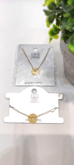 Wholesaler Lolo & Yaya - Timeless Barbara necklace in stainless steel