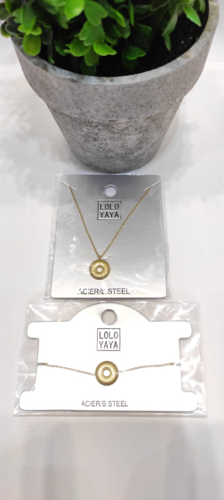 Wholesaler Lolo & Yaya - Timeless Gavina necklace in stainless steel