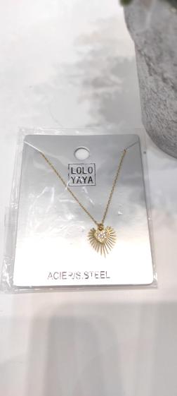 Wholesaler Lolo & Yaya - Timeless Lylianne necklace in stainless steel