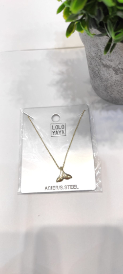 Wholesaler Lolo & Yaya - Timeless mermaid tail necklace in stainless steel
