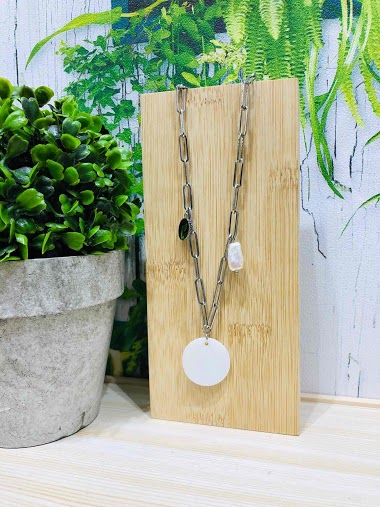 Wholesaler Lolo & Yaya - Necklace Jully in Stainless Steel