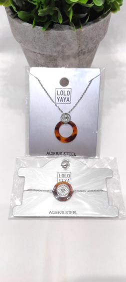 Wholesaler Lolo & Yaya - Necklace Katel R.O in Stainless Steel