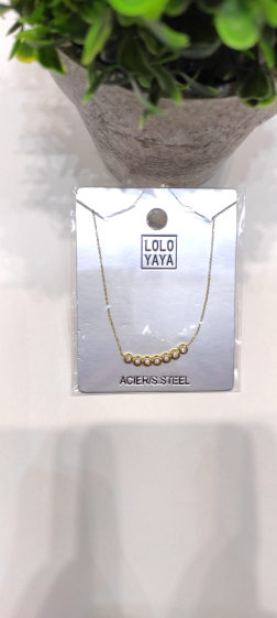 Wholesaler Lolo & Yaya - Mihal necklace in stainless steel