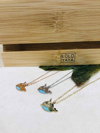 Mayorista Lolo & Yaya - Necklace Narval ou Licorne des mers in Stainless Steel