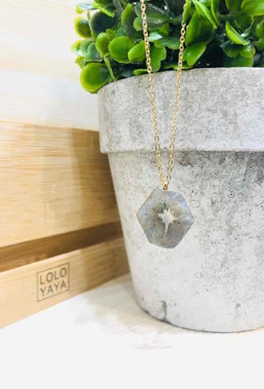 Wholesaler Lolo & Yaya - Necklace Paloma in Stainless Steel