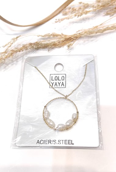 Wholesaler Lolo & Yaya - Collier Ranya perles en acier inoxydable
