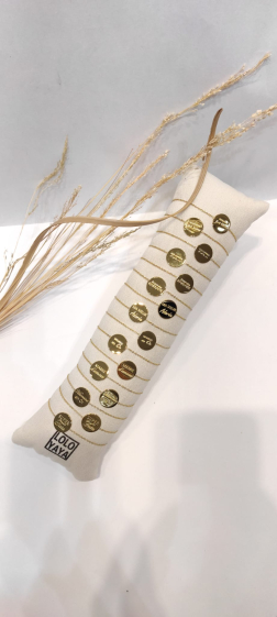Grossiste Lolo & Yaya - Lot de 16 bracelets à message en acier