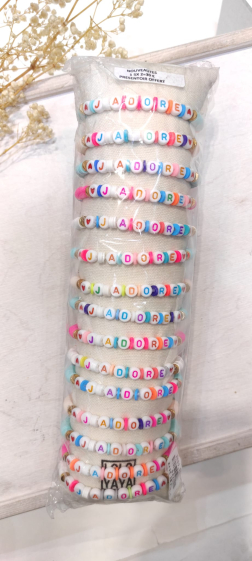 Grossiste Lolo & Yaya - Lot de 20 bracelets élastique Festivalook, Unité 2€