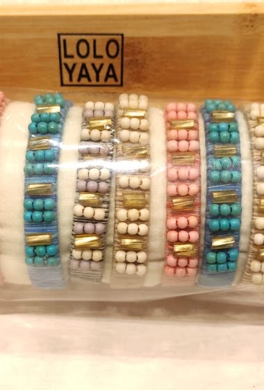 Grossiste Lolo & Yaya - LY016 bracelet jonc sur boudin en acier inoxydable