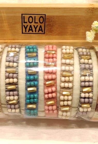 Grossiste Lolo & Yaya - LY018 bracelet jonc sur boudin en acier inoxydable