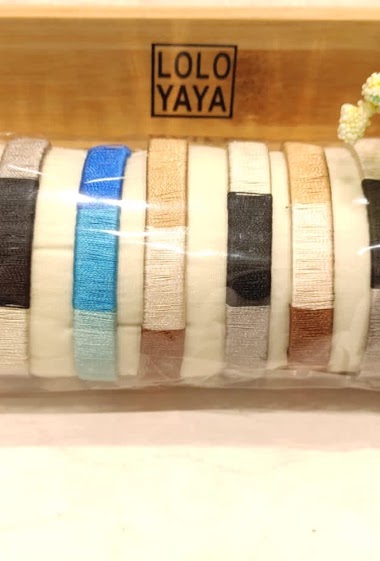 Grossiste Lolo & Yaya - LY021 bracelet jonc sur boudin en acier inoxydable