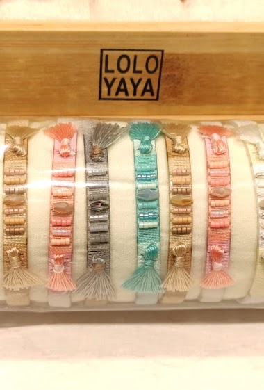 Grossiste Lolo & Yaya - LY022 bracelet jonc sur boudin en acier inoxydable