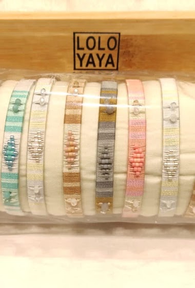 Grossiste Lolo & Yaya - LY025 bracelet jonc sur boudin en acier inoxydable