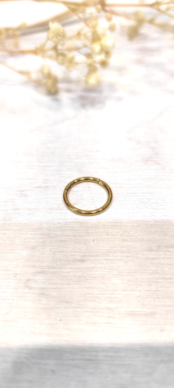 Großhändler Lolo & Yaya - Schlichtes Ring-Ohrpiercing 10 mm aus Edelstahl