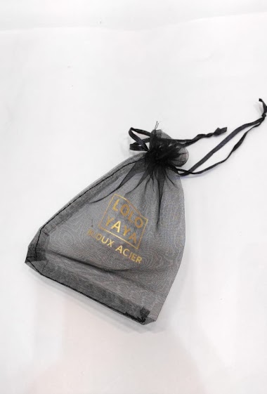 Wholesaler Lolo&Yaya - Packaging bag "LOLO YAYA JEWELRY STEEL" ORGANZA