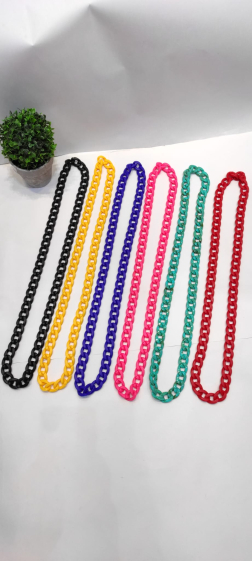 Großhändler Lolo & Yaya - Schlichte Halskette aus Acryl