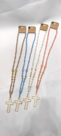 Wholesaler Lolo & Yaya - Fancy cross necklace