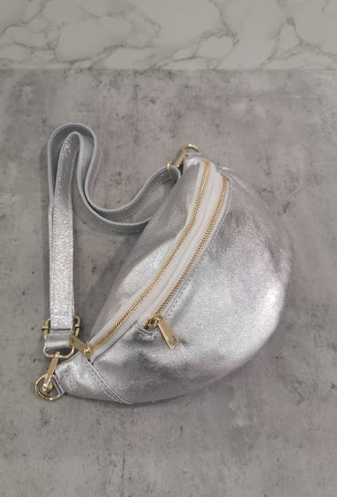 Wholesaler Lorenzo - Double zip leather belt bag