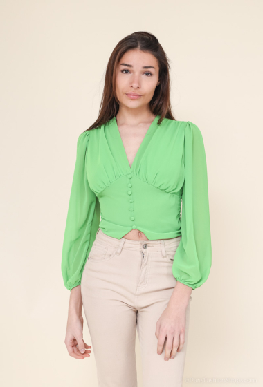 Wholesaler Loriane - Women's blouse with button