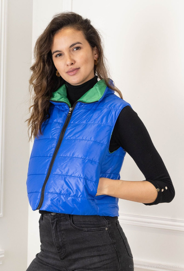Wholesaler Loriane - Sleeveless cropped puffer jacket