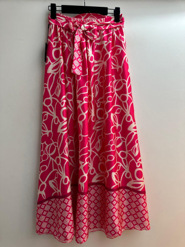 Wholesaler Loriane - Printed satin skirt