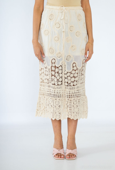 Wholesaler Loriane - Long embroidered skirt