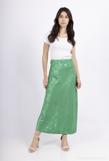 Wholesaler Loriane - Long floral print satin skirt
