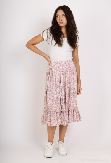 Wholesaler Loriane - Printed midi skirt