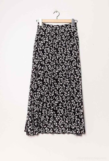 Wholesaler Loriane - Leef printed pleated skirt