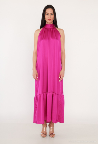 Wholesaler Loriane - Long sleeveless satin dress
