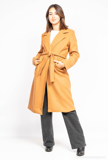 Wholesaler Loriane - Long coat with pocket