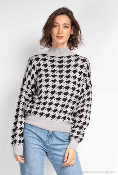 Wholesaler Loriane - Jumper with houndstooth print