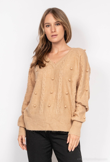 Wholesaler Loriane - V-neck knit sweater