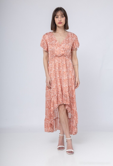 Wholesaler Loriane - Floral asymmetric dress