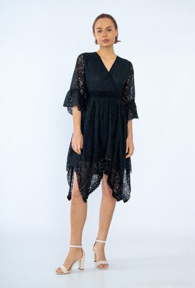 Wholesaler Loriane - Lace wrap dress