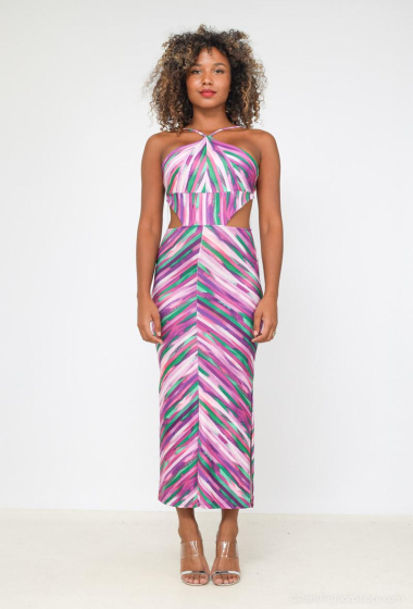Wholesaler Loriane - off-the-shoulder printed dress