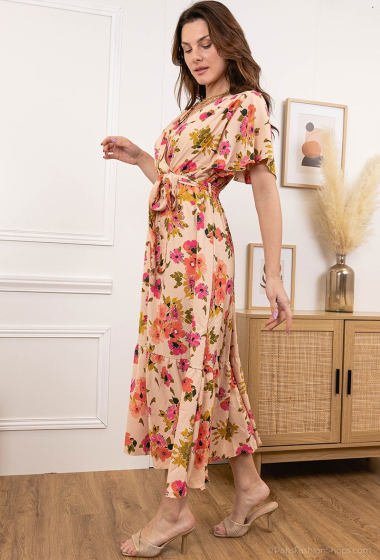 Großhändler Loriane - Long floral print dress