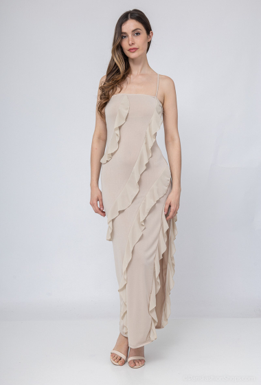 Wholesaler Loriane - Long strap dress with slit