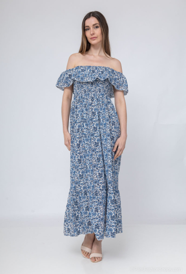 Wholesaler Loriane - Long floral print strap dress