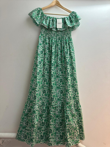 Wholesaler Loriane - Long floral print strap dress