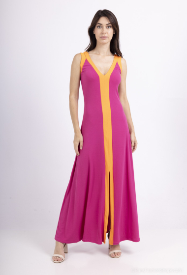 Großhändler Loriane - Langes zweifarbiges Kleid