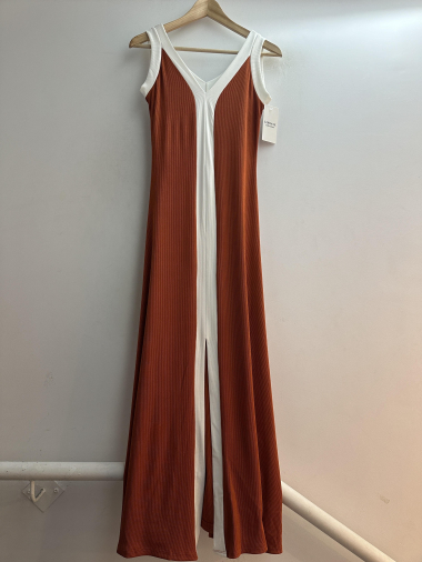 Grossiste Loriane - Robe longue bicolor
