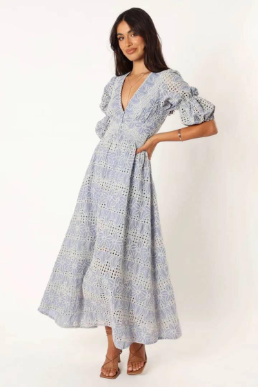 Wholesaler Loriane - Long embroidered dress