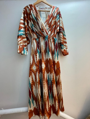 Wholesaler Loriane - Long print dress